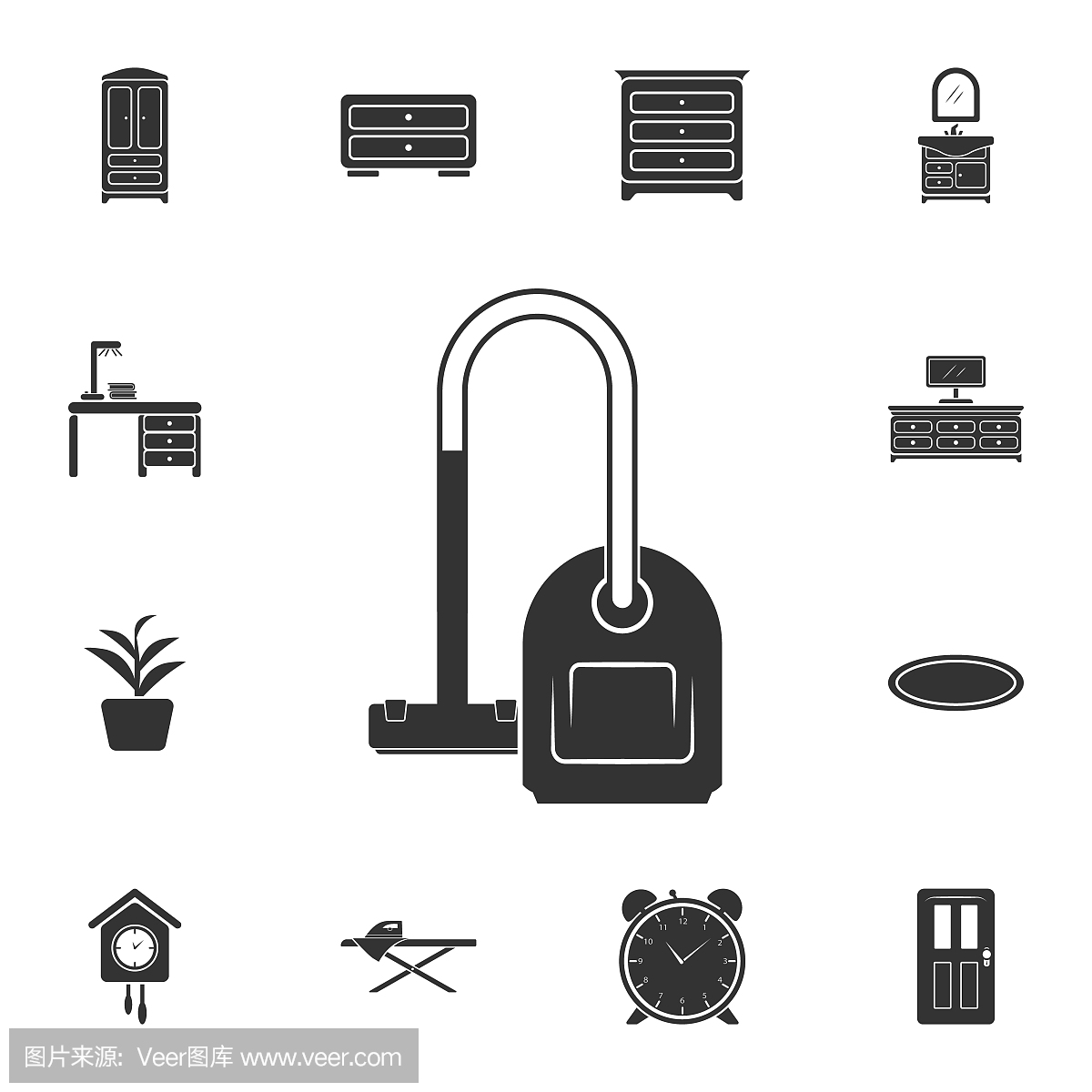 Vacuum cleaner icon. Simple element illustration. Vacuum cleaner symbol design from Home Furniture collection set. Can be used for web and mobile
